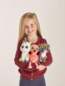 Jucarie de plus TY Beanie Boo Harmonie Unicorn 15cm Colectie Glitter - Img 6