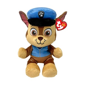 Jucarie de plus TY Chase Paw Patrol, moale si colectibila, design atractiv