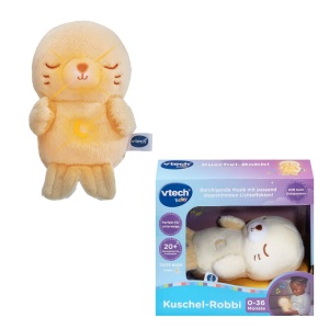 Jucarie de plus VTech Kuschel-Robbi cu lumini, melodii si sunete naturale