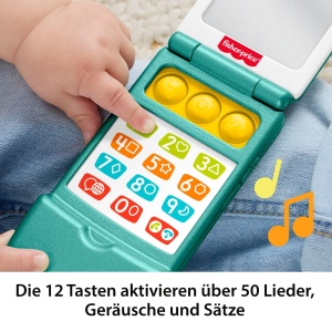 Jucarie educativa Fisher-Price Klapphandy pentru bebelusi, 12 butoane, multilingv - Img 5