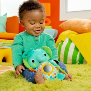 Jucarie interactiva Bright Starts Huggin Lights Elefant muzica si lumini unisex - Img 5
