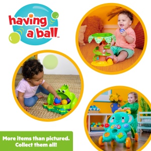 Jucarie interactiva Bright Starts Poppin Ball Frog lumini si sunete pentru copii 6 luni - Img 8