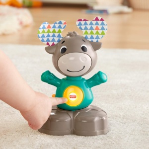 Jucarie interactiva Fisher-Price Linkimals Elch muzical, pentru bebelusi, cu lumini si sunete - Img 6