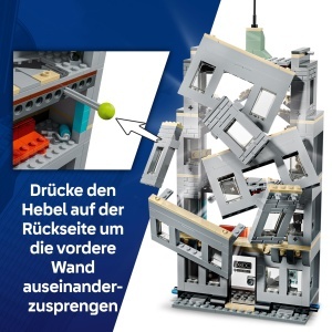 Jucarie LEGO Marvel Groer Showdown Spider-Man vs. Hulk, 534 piese, 6 figurine - Img 3