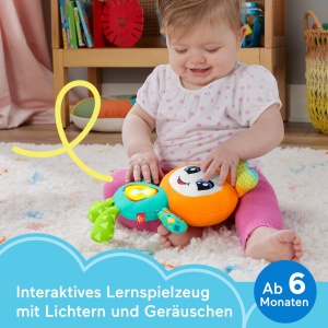 Jucarie muzicala interactiva Fisher-Price DJ Groovin Go cu lumini si sunete, pentru bebelusi - Img 2