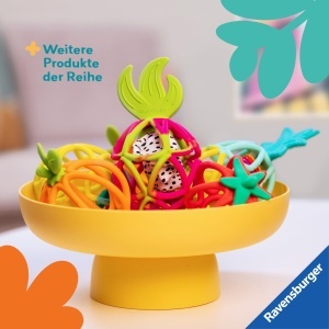 Jucarie pentru bebelusi Ravensburger 4869 Rassel-Greifling Ananas, Silicon, Multicolor - Img 7