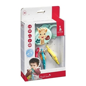 Jucarie pentru bebelusi Sophie La Girafe Rattle Tonarten, cu sunete si inel gingival - Img 2