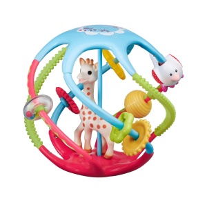 Jucarie pentru bebelusi Sophie la Girafe Twistinball, activitati interactive, 6 luni