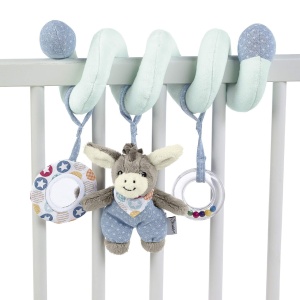 Jucarie pentru bebelusi Sterntaler 6612000, Esel Emmi, Multicolor, cu Rassel