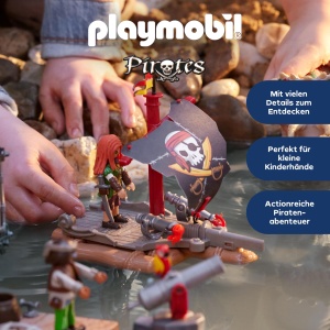 Jucarie PLAYMOBIL Pirati - Set de constructie cu figura de pirat si balista, pentru copii de la 4 ani - Img 3