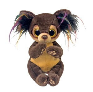 Jucarie Plush Chihuahua Toffee - Ty Beanie Boos - Ochi Galbeni Stralucitori - 15cm