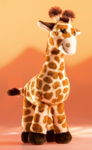 Jucarie Plush Giraffa Bahati Schaffer, 28 cm, Culoare Maro - Img 4