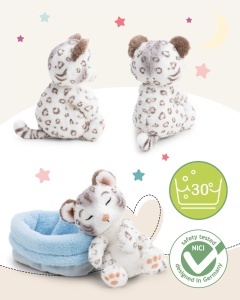 Jucarie Plush NICI Leopard de Zapada 12cm Alb, Ideal pentru Copii si Adulti - Img 3