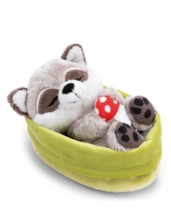 Jucarie Plush Raton NICI cu Ciuperca, Culoare Gri, Ideal pentru Copii