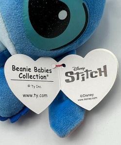 Jucarie Plush Ty Stitch Beanie de 15cm, Cuddly, pentru copii - Img 5