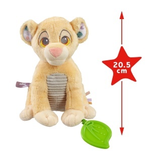 Jucarie senzoriala Simba Disney Baby, cu inel gingival, galben, ultra-moale - Img 3