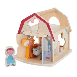 Jucarie Sortare HABA 306625 - Ferma, 6 Figurine, Din Lemn, 21 x 17,6 x 17,8 cm - Img 8