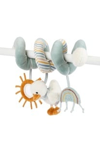 Jucarie spirala pentru bebelusi Sterntaler Edda Lou, unisex, cu sunete si oglinda, lavabila - Img 2