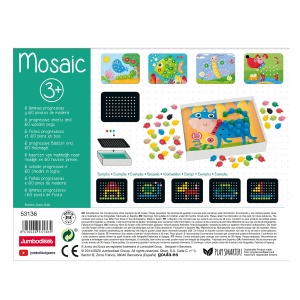 Jumbo Games GOULA Mosaic - Joc colorat cu cuie din lemn pentru copii cu varsta de 3 ani si mai mari - Img 5
