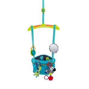 Jumper pentru usa Bright Starts Deluxe, cu 4 jucarii, scaun detasabil si usor de transportat - Img 9
