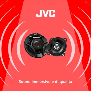 JVC CS-DR420 Difuzor coaxial cu 2 cai 10 cm negru - Img 2