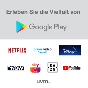 JVC LT-24VAH3255 24 Zoll Fernseher/Android TV (HD Ready, HDR, Triple-Tuner, Smart TV, Bluetooth) [2023], Schwarz - Img 5