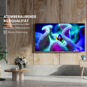 JVC QLED TV 40 Inch TV Full HD Android Smart TV HDR Triple Tuner Bluetooth LT-40VQF545A - Img 8