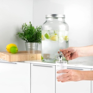 Karaffa din sticla Lacor 61951, capacitate 5.5 l, cu robinet integrat - Img 3