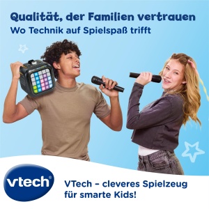 Karaoke portabil VTech Karaoke Light Party cu 2 microfoane, Bluetooth - Img 6