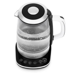 Kettle electric H.Koenig BO600, 1.5 L, 2200 W, sticla si otel inoxidabil - Img 3