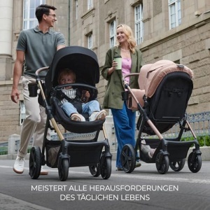 Kinderkraft MOOV2 AIR Carucior 3 in 1 Gri Rotile Gonflabile - Img 13