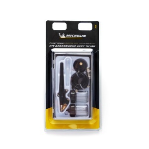 Kit Airbrush Michelin, Pistol de Vopsit cu 2 Rezervoare, Presiune Maxima 1-2 Bar, Negru - Img 5