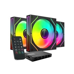Kit ventilatoare MARS GAMING MF-3DPROKIT, 3x 120mm, iluminare ARGB, negru