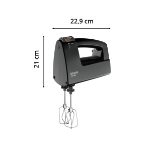 Krups F60858 3 MIX 7000 Mixer de mana Editia 60 de ani | 500W | maner ergonomic | Cablu de 1,65 m | Controlere de viteza, teluri si carlige pentru aluat | pana la 1 kg aluat de paine | Negru/Cupru - Img 7