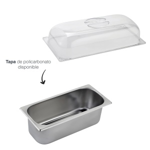 Lacor 66172 Recipient pentru inghetata otel inoxidabil 1810 360x165x120 mm design compact si empilabil - Img 4