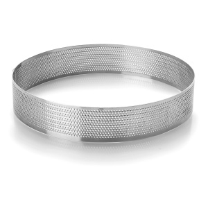 Lacor 68544 Tort perforat, otel inoxidabil, gri, 24 x 24 x 2 cm - Img 1