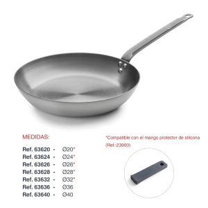 Lacor Eisen Pfanne 40 cm Tigaie Gusseisen Durabila si Eficienta Energetic - Img 3
