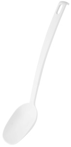 Ladle Fackelmann 24288, plastic, rezistent la caldura, culoare alba