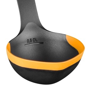 Ladle Fiskars Functional Form, 1 dl, NegruPortocaliu, Design Ergonomic - Img 4