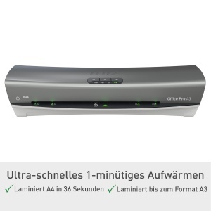 Laminator Leitz iLAM Office Pro A3, 1 minut incalzire, 75-175 microni, grialb - Img 3
