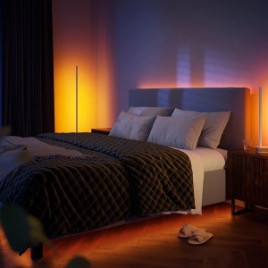 Lampa de birou Philips Hue White Color Ambiance Gradient, 730lm, design lemn - Img 5