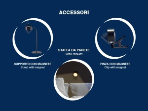 Lampa de citit BEPER P201UTP301, 2.3 W, reincarcabila, 3 culori, neagra - Img 4