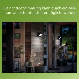 Lampa de exterior Philips Mimosa LED 7W panou reglabil lumina rece 4000K IP44 antracit - Img 5