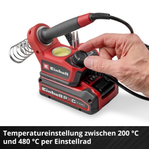 Lampa de lipit Einhell TE-SI 18480 Li E Solo 18V temperatura reglabila 200-480degC LCD - Img 8