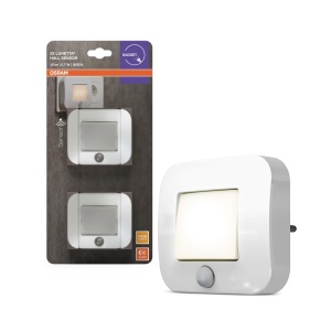 Lampa de Noapte Osram Lunetta cu Senzor de Miscare, 10 lm, Alb, 2 Buc