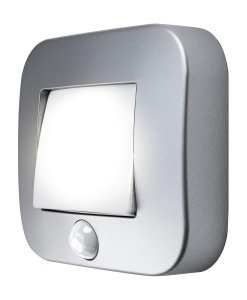 Lampa de Noapte Osram NIGHTLUX, Argintie, IP54, cu Senor de Miscare