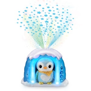 Lampa de noapte pentru copii VTech 2-in-1 Pinguin cu proiector, 3 moduri, masinabil - Img 2