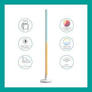 Lampa de podea WiZ Tunable White si Color, RGB, dimabila, 16 milioane culori - Img 2