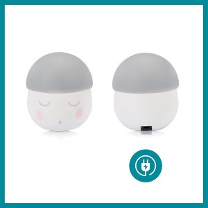 Lampa de veghe Babymoov Squeezy gri, autonomie 200 ore, cu senzor de aer - Img 6
