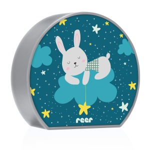 Lampa de veghe Reer MyBabyLight Hase cu motiv iepuras LED portabila gri